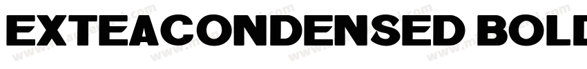 exteacondensed bold字体转换